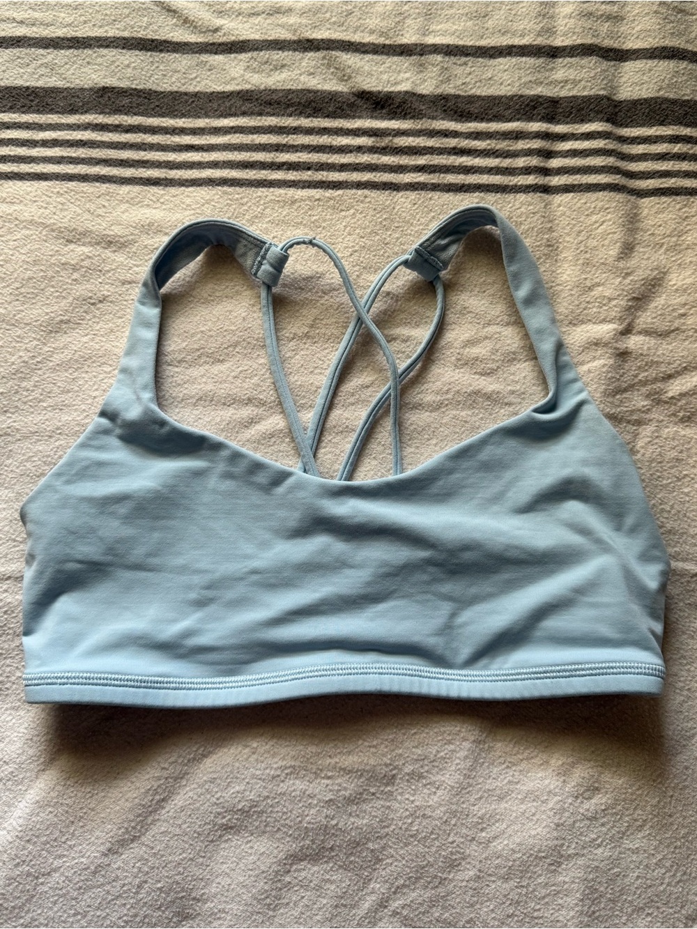 Lululemon Light Blue Free To Be Strappy Bra Size 6